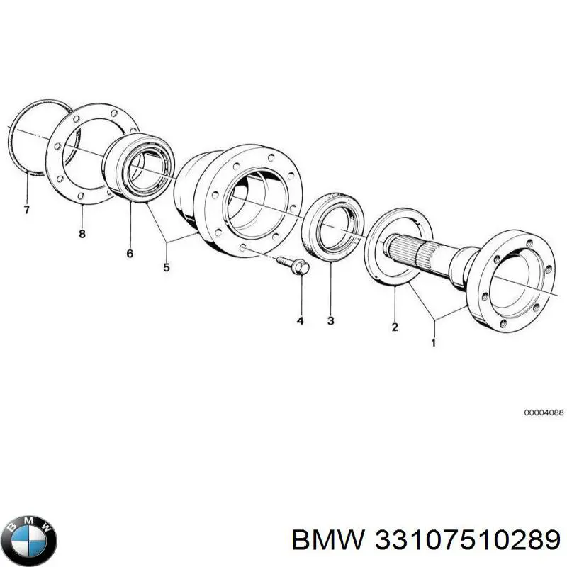 33107510289 BMW Bucim de redutor do eixo traseiro