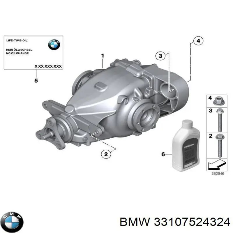 33107524324 BMW Redutor do eixo traseiro