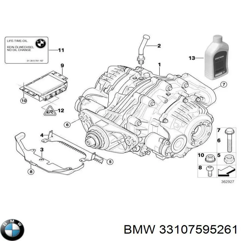 Redutor do eixo traseiro BMW X5  E70
