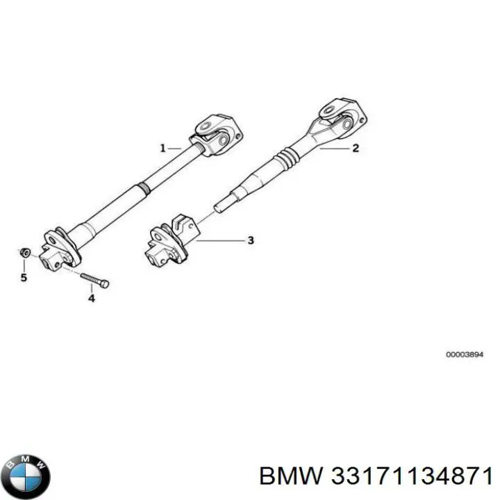 Compre 33171134871 BMW Bloco silencioso de viga traseira (de plataforma veicular)