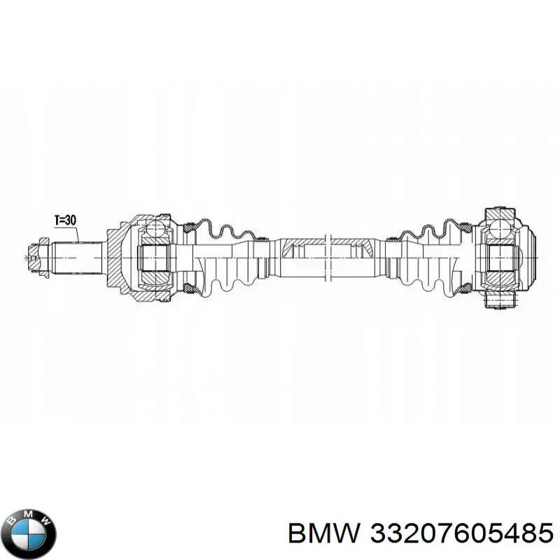 Semieixo traseiro esquerdo BMW 33207605485 preço, a partir de 131,10 USD