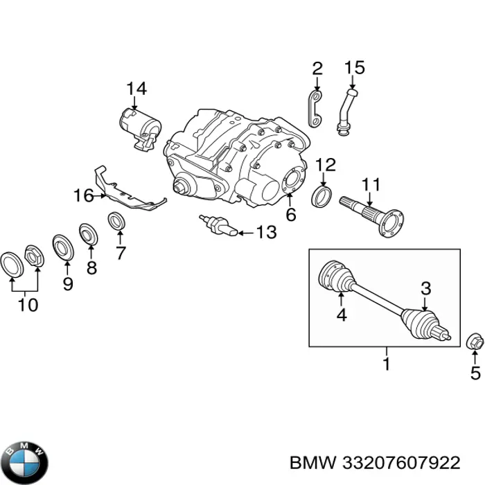 Semieixo traseiro BMW 33207607922 preço, a partir de 1169,27 USD