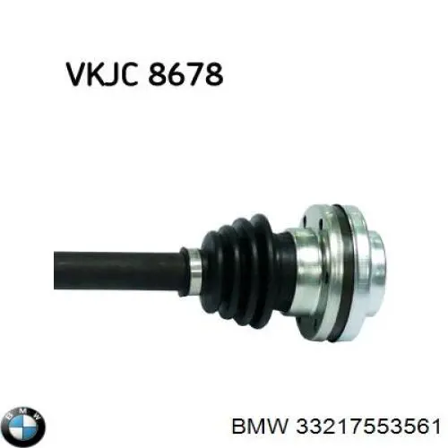 33217553561 BMW Semieixo traseiro esquerdo