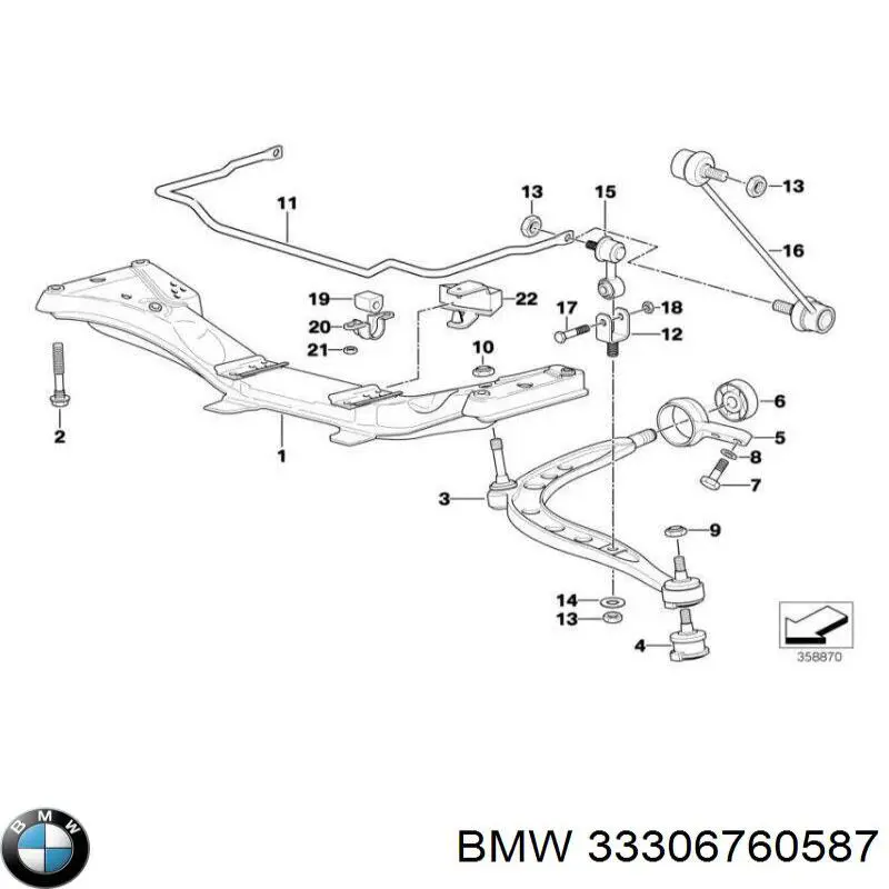 Parafuso de fixação de apoio esférico ao braço oscilante BMW 33306760587 preço, a partir de 2,96 USD