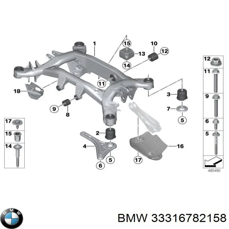 Viga de suspensão traseira (plataforma veicular) BMW X1  E84