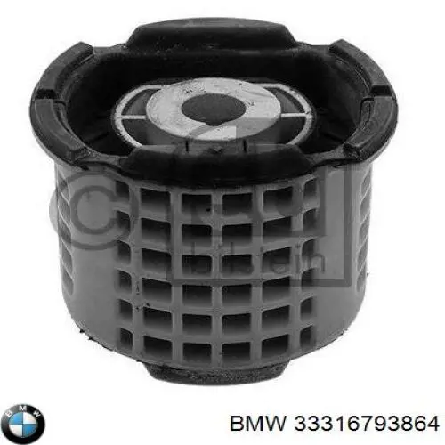33316793864 BMW Bloco silencioso de viga traseira (de plataforma veicular)