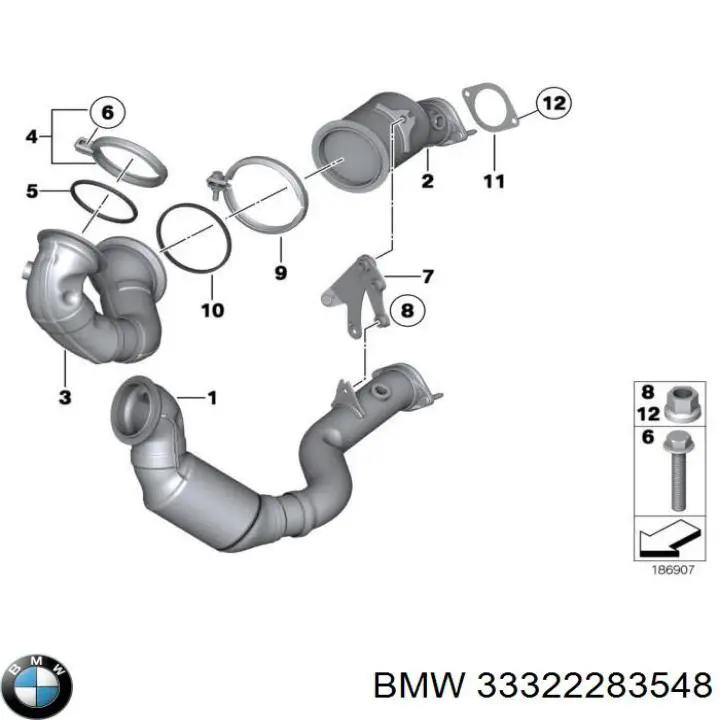 Braço oscilante superior direito de suspensão traseira BMW 33322283548 preço, a partir de 65,85 USD