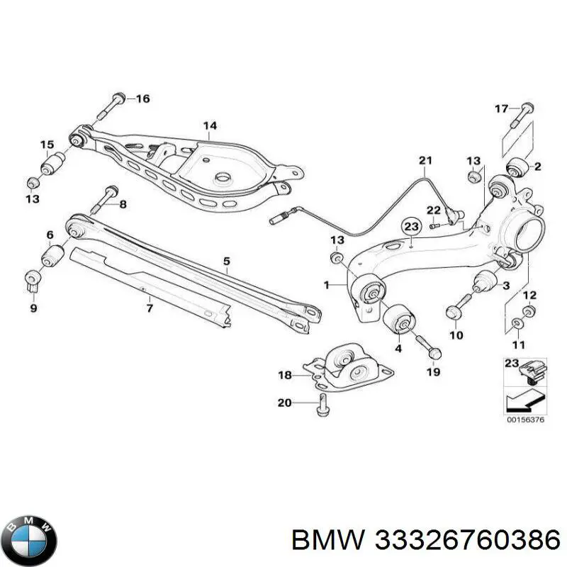 33326760386 BMW Vedante de adaptador do filtro de óleo