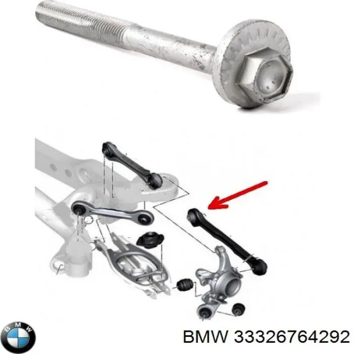 Compre 33326764292 BMW Parafuso de fixação de braço oscilante de inclinação traseiro, interno