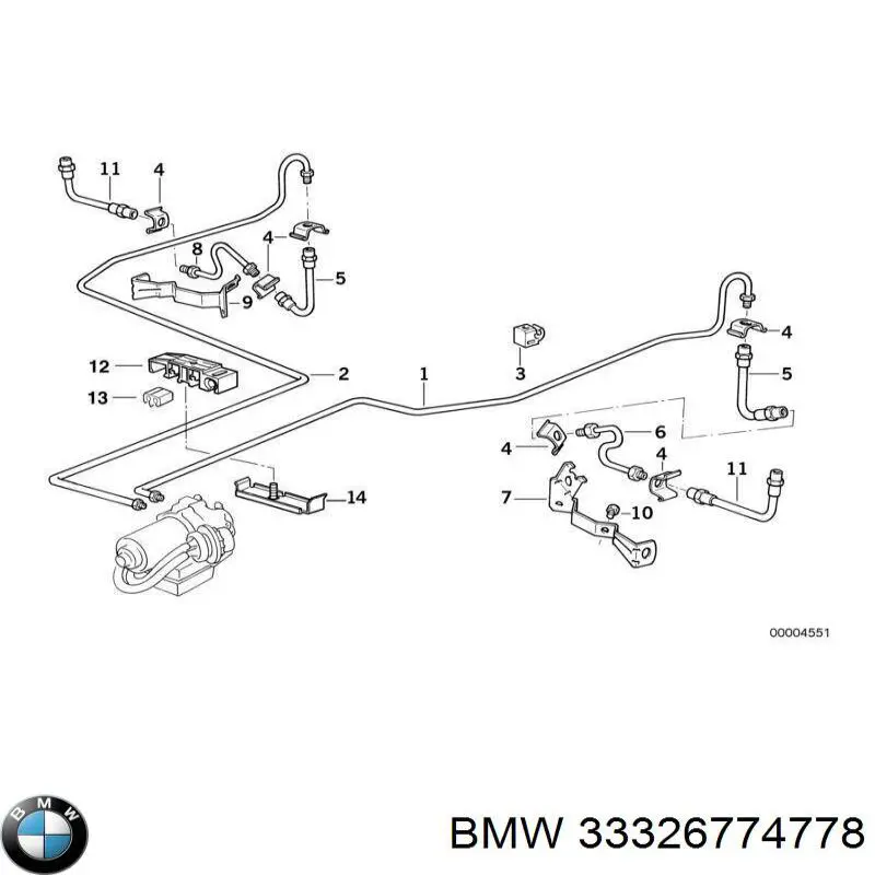 Compre 33326774778 BMW Pino moente (extremidade do eixo) traseiro direito