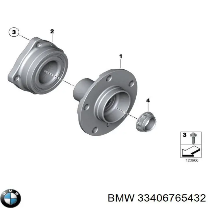 Rolamento de cubo traseiro BMW 33406765432 preço, a partir de 6,32 USD