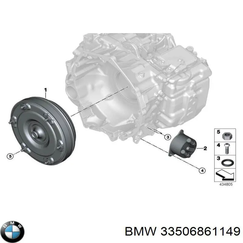 33506861149 BMW Consola de fixação de estabilizador dianteiro