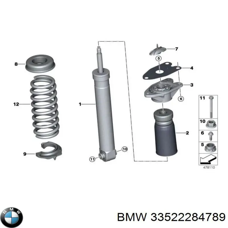 24244060 Bilstein Amortecedor traseiro