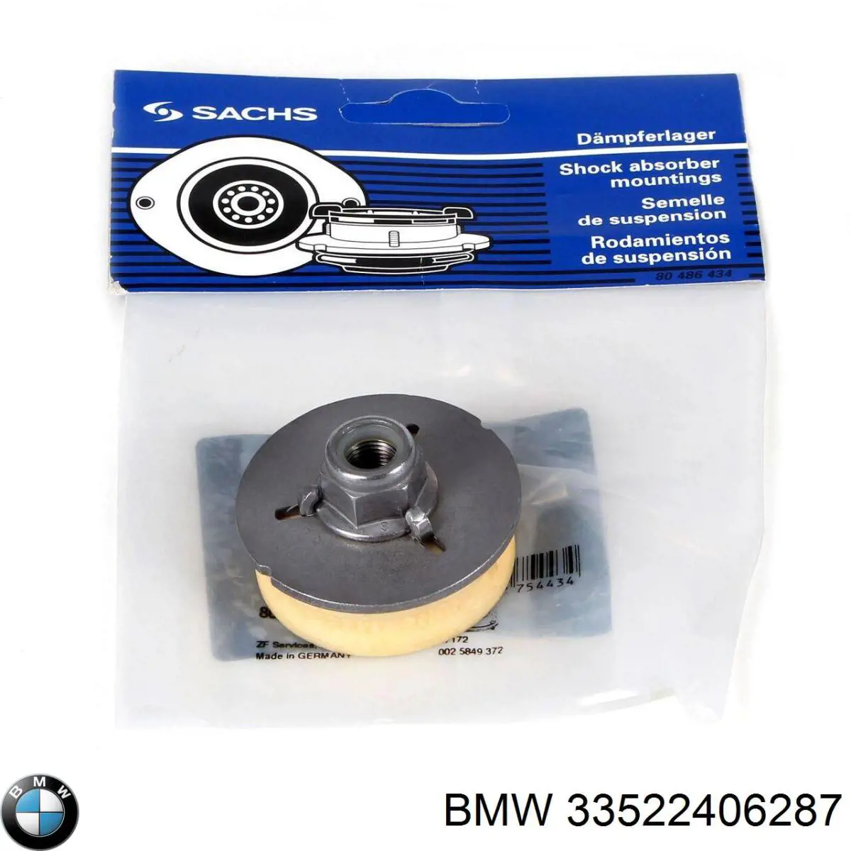 Compre 33522406287 BMW Suporte de amortecedor traseiro