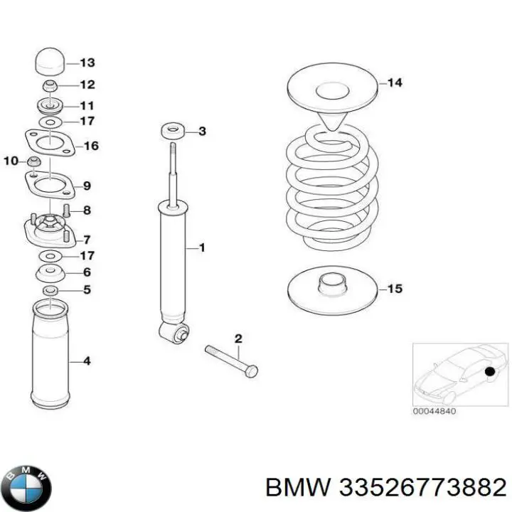 Disco do freio traseiro BMW 33526773882 preço, a partir de 2,52 USD
