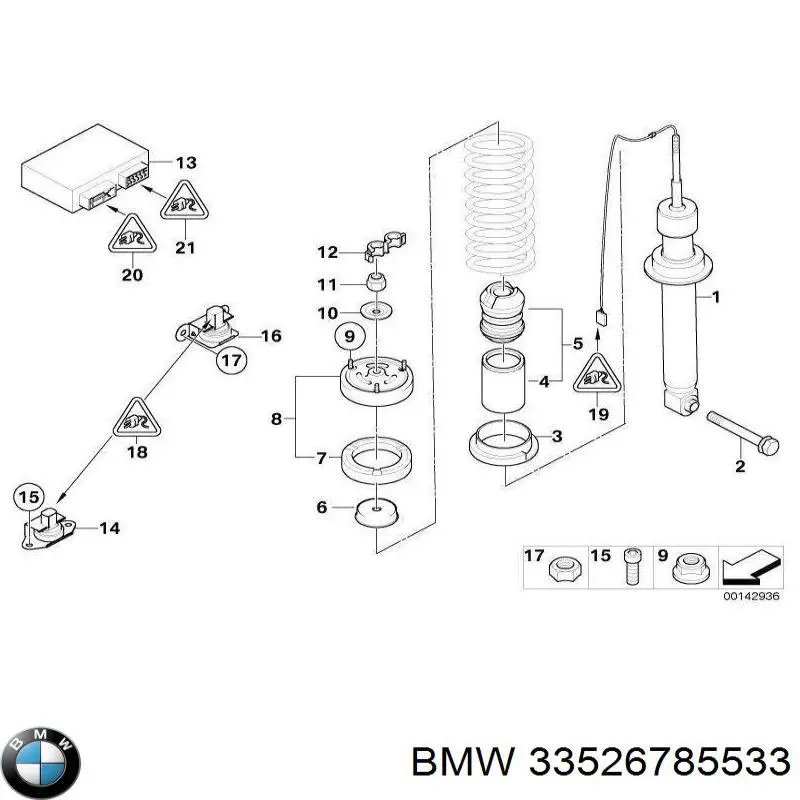 33526785533 BMW Amortecedor traseiro