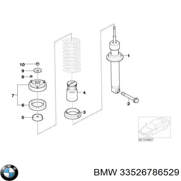 Amortecedor traseiro BMW 33526786529 preço, a partir de 190,69 USD