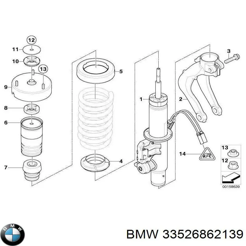 Arruela de bucha da haste de amortecedor dianteiro BMW 33526862139 preço, a partir de 22,19 USD