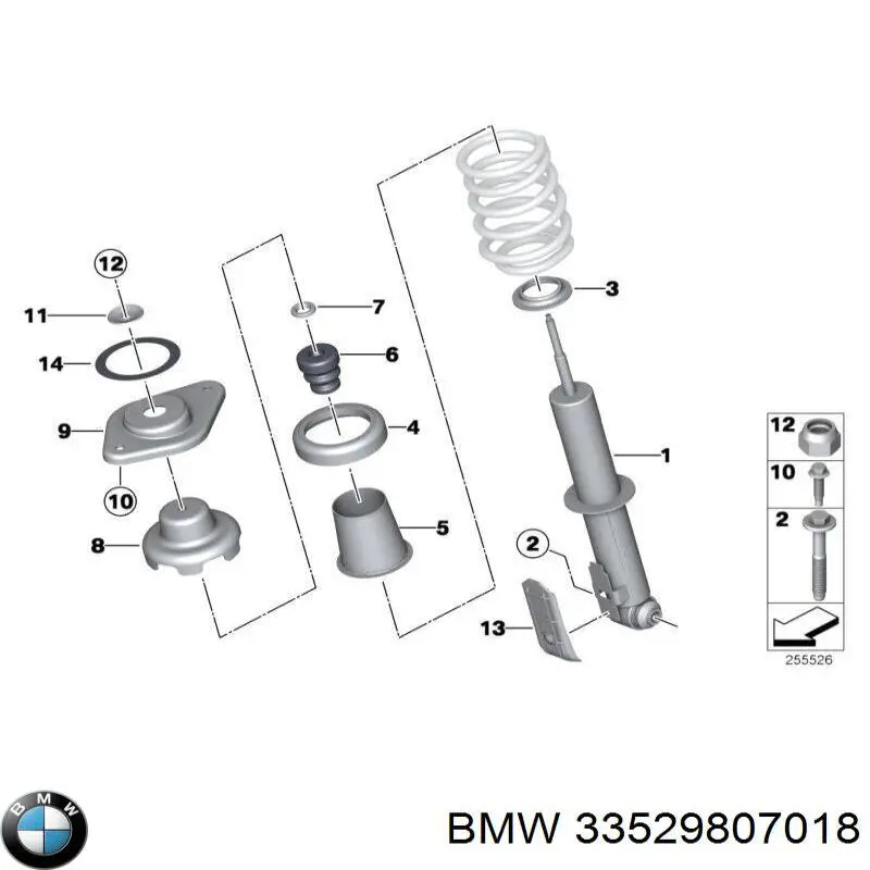 Amortecedor traseiro esquerdo BMW 33529807018 preço, a partir de 103,86 USD