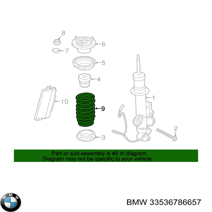 Mola traseira 33536786657 BMW