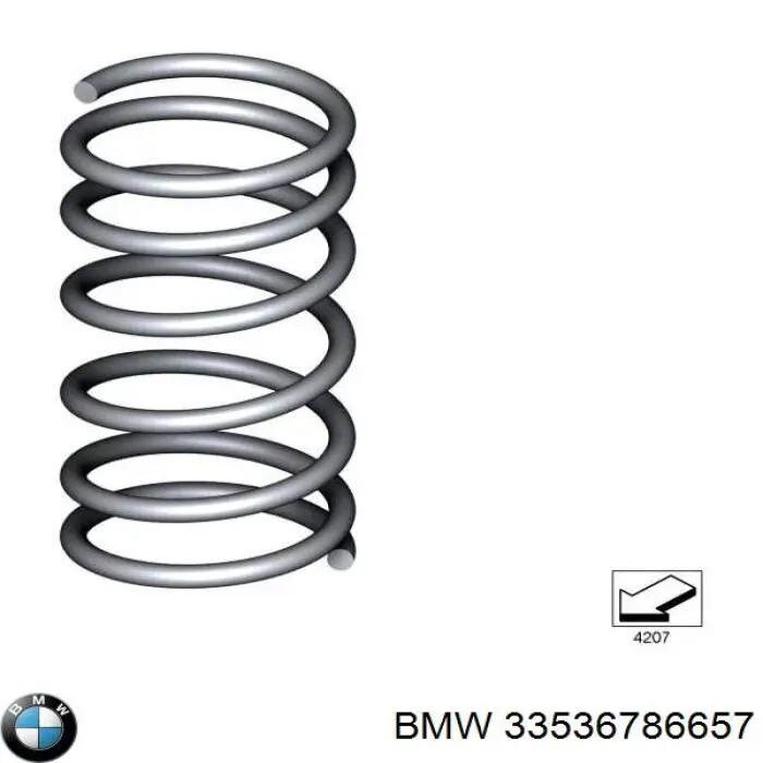 33536786657 BMW Mola traseira