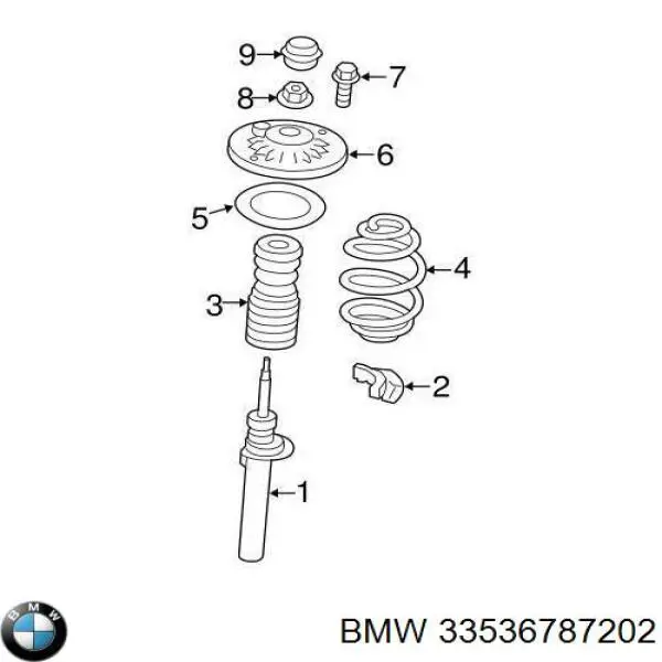 Compre 33536787202 BMW Mola traseira