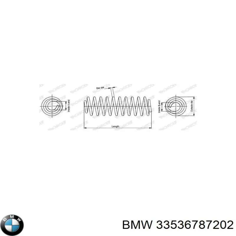 33536787202 BMW Mola traseira