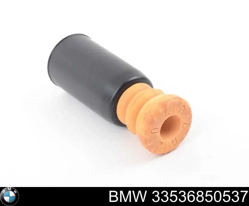 33536850537 BMW Pára-choque (grade de proteção) de amortecedor traseiro + bota de proteção
