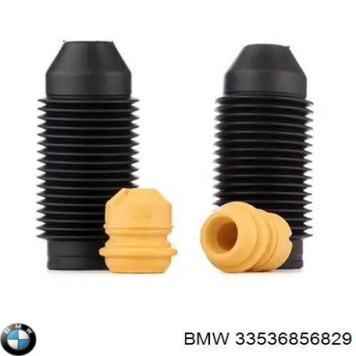 33536856829 BMW Pára-choque (grade de proteção) de amortecedor traseiro + bota de proteção