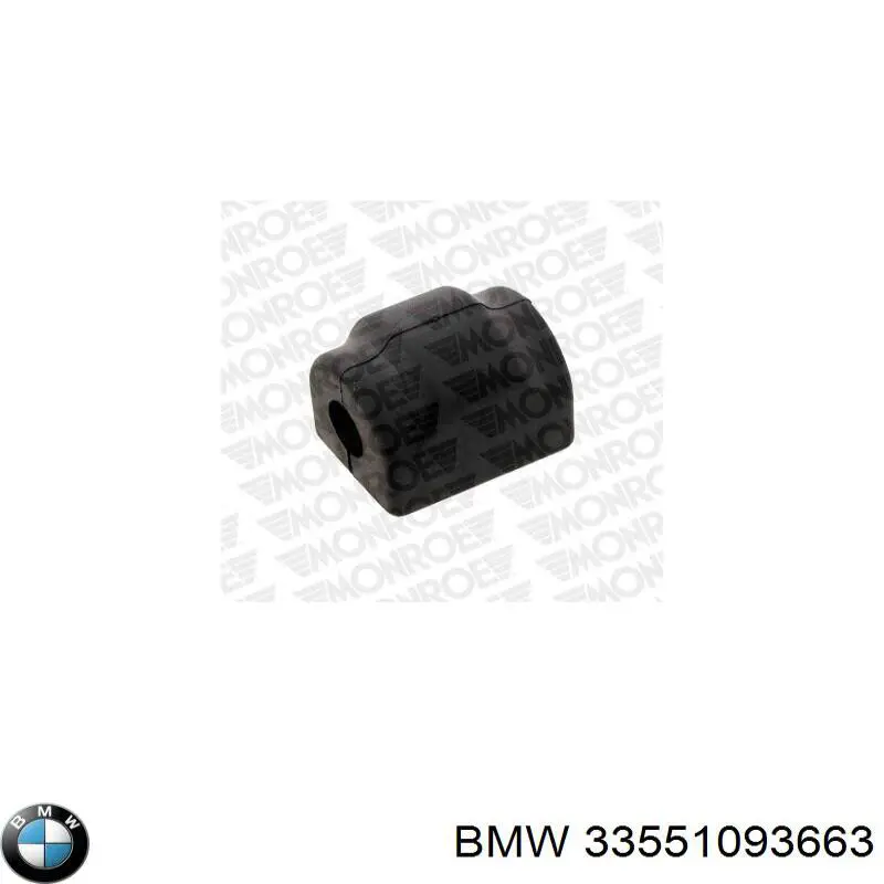 Compre 33551093663 BMW Bucha de estabilizador traseiro