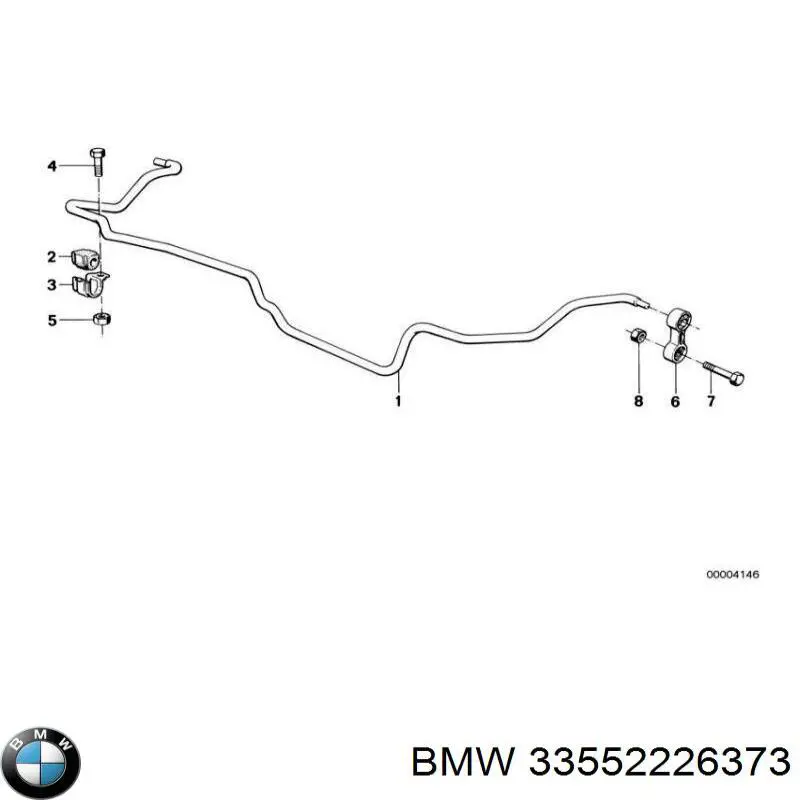 Bucha de estabilizador traseiro BMW 33552226373 preço, a partir de 37,68 USD