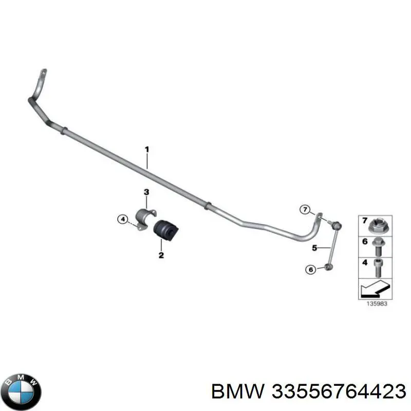 Estabilizador traseiro para BMW 3  E90