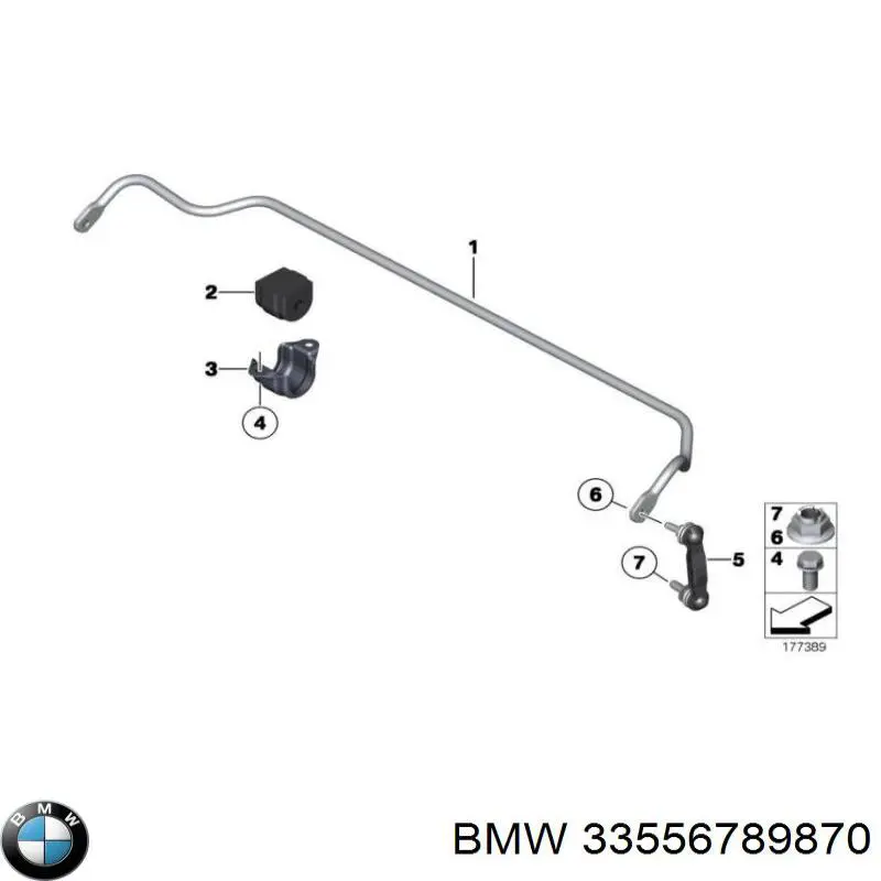 Estabilizador traseiro BMW 33556789870 preço, a partir de 95,51 USD