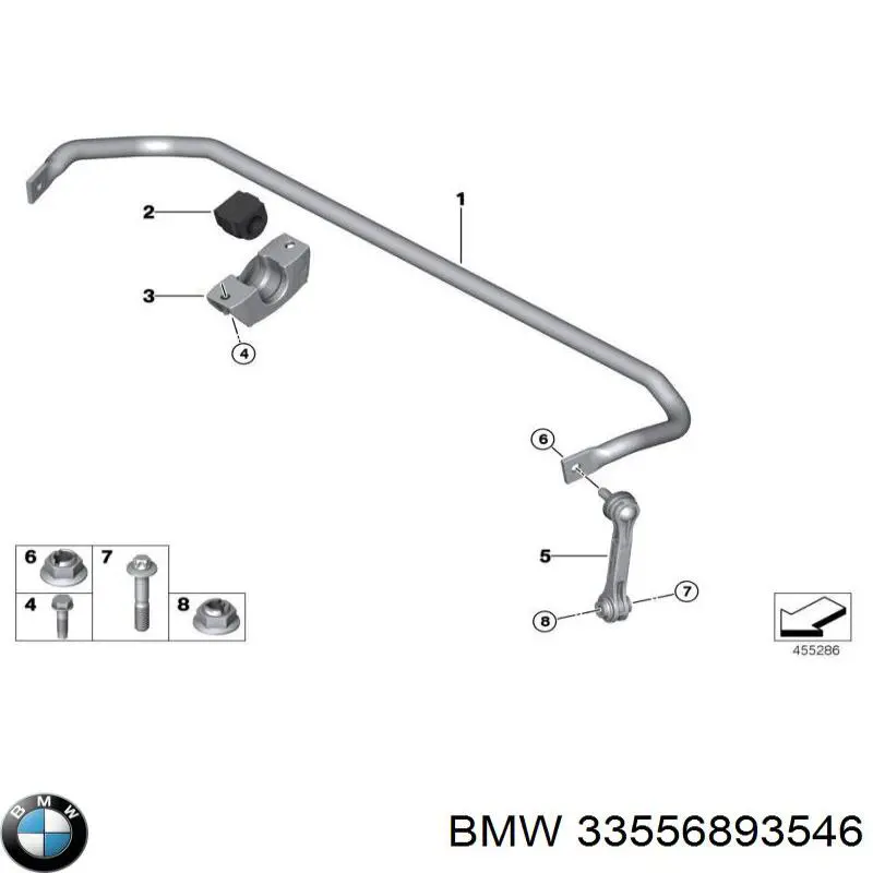 Estabilizador traseiro para BMW X5  G05, F95