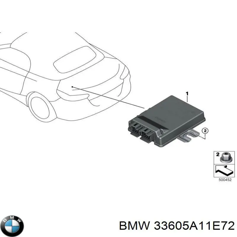 33605A533E1 BMW Módulo de direção (Centralina eletrônica) de tracção integral