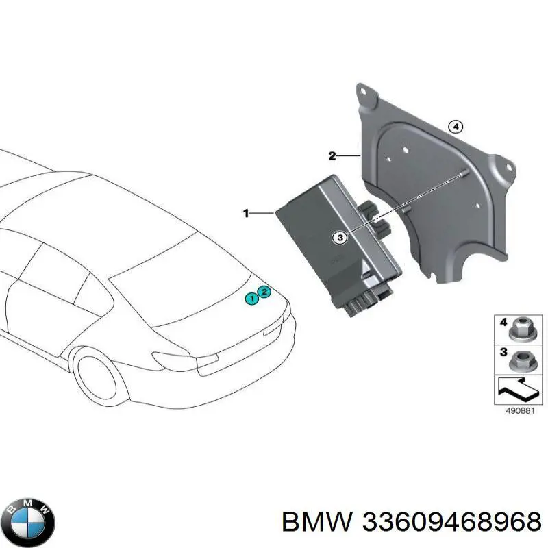 Compre 33605A533E1 BMW Módulo de direção (Centralina eletrônica) de tracção integral