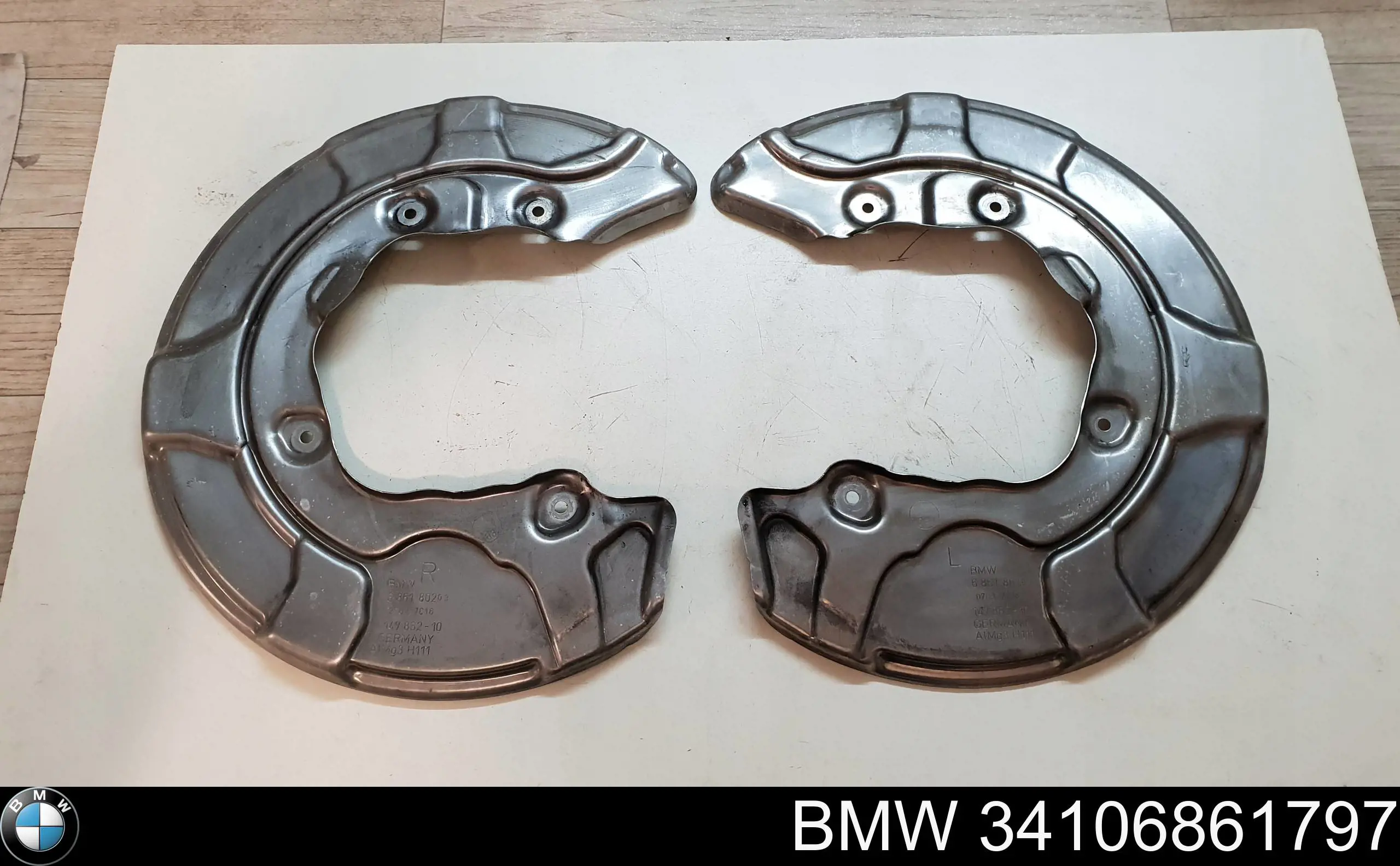 Proteção do freio de disco dianteiro esquerdo BMW 34106861797 preço, a partir de 81,89 USD