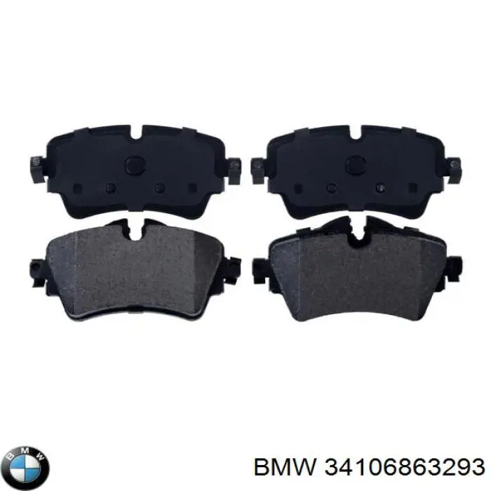 34106863293 BMW Sapatas do freio dianteiras de disco