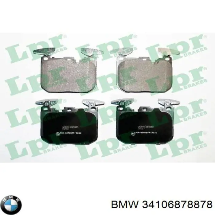 34106878878 BMW Sapatas do freio dianteiras de disco
