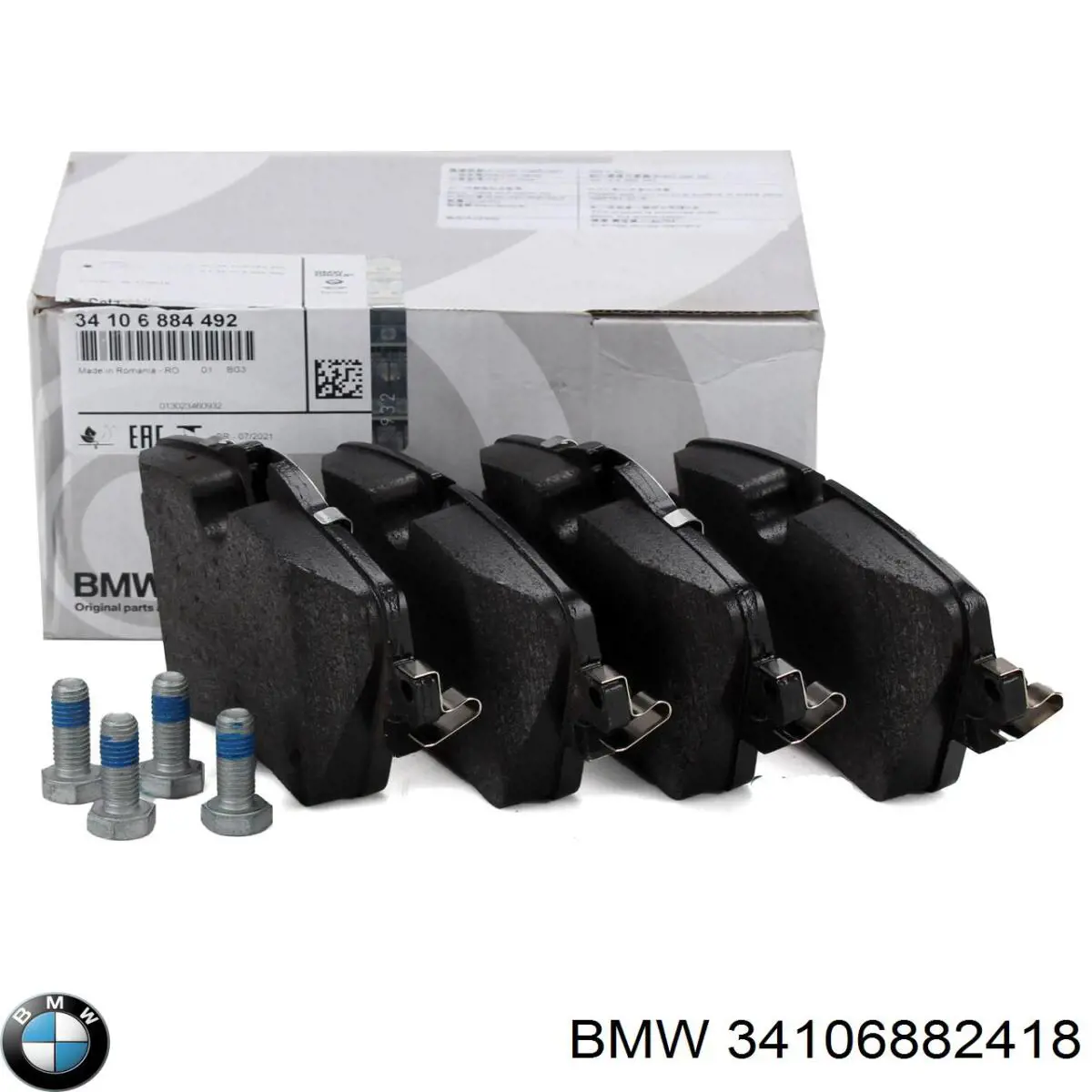 34106882418 BMW Sapatas do freio dianteiras de disco