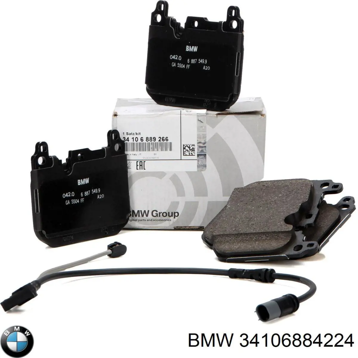 34106884224 BMW Sapatas do freio dianteiras de disco