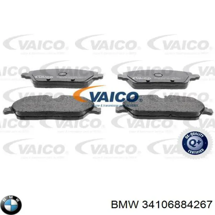 34106884267 BMW Sapatas do freio dianteiras de disco