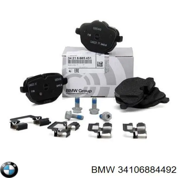 Sapatas do freio dianteiras de disco BMW 34106884492 preço, a partir de 48,92 USD