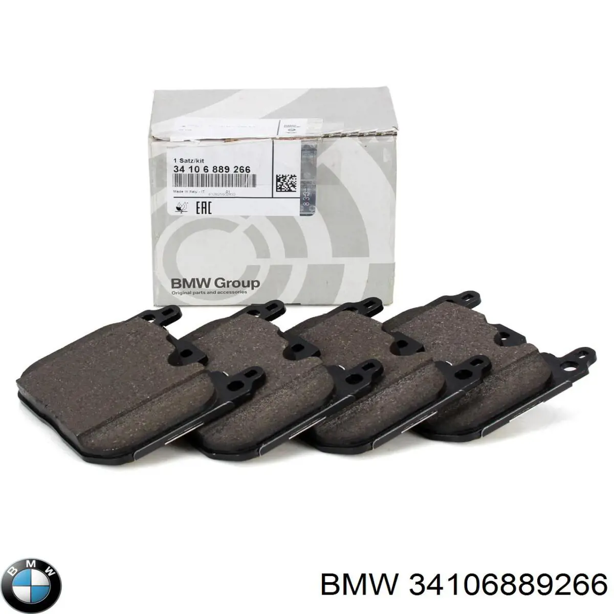 34106889266 BMW Sapatas do freio dianteiras de disco