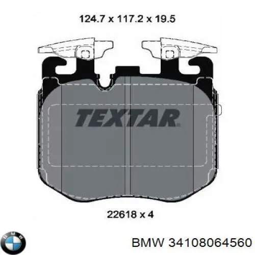 Sapatas do freio dianteiras de disco BMW 34108064560 preço, a partir de 119,38 USD