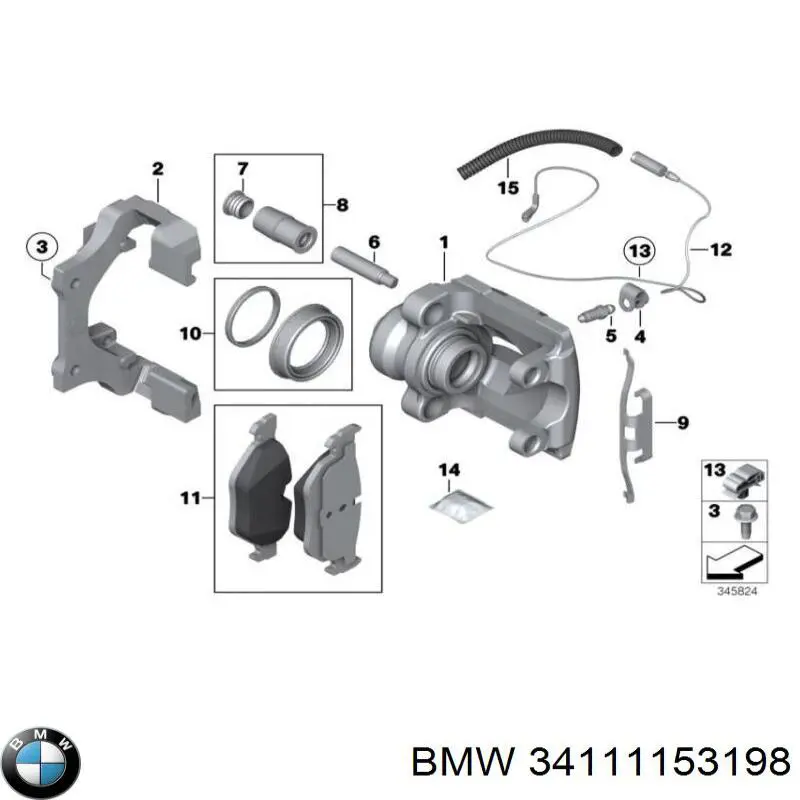  BMW 34111153198 preço, a partir de 0,84 USD