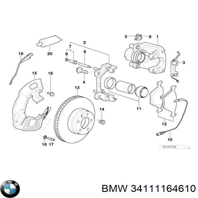 Compre 34111164610 BMW 