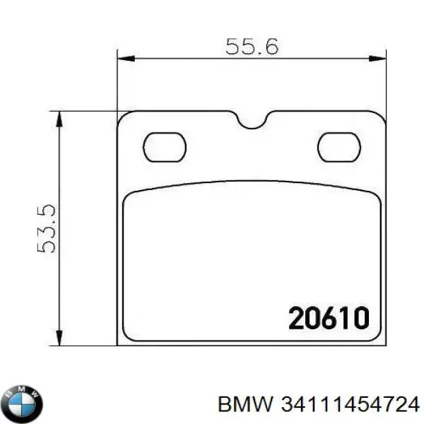 Compre 34217660281 BMW Sapatas do freio dianteiras de disco