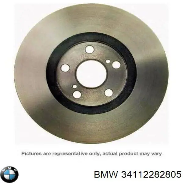 Disco do freio dianteiro 34112282805 BMW