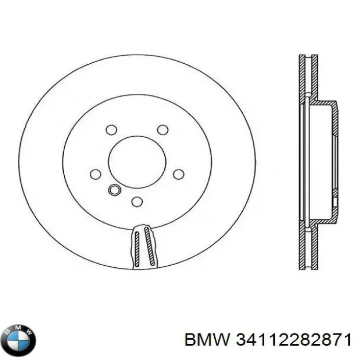 Compre 34112282871 BMW Disco do freio dianteiro